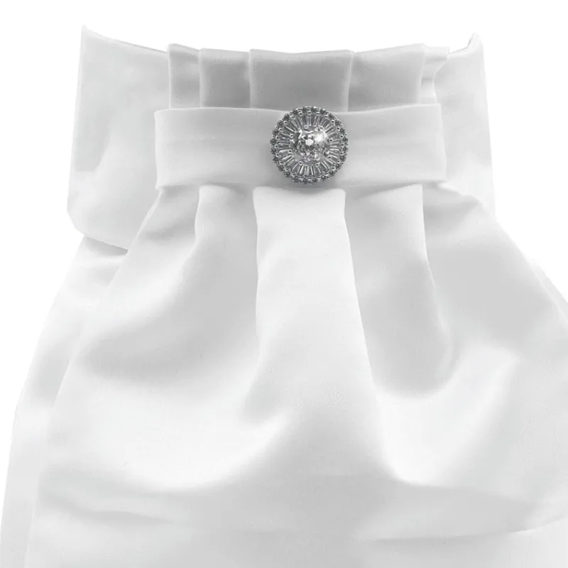 Equetech Deluxe Ready Tied Stock Tie - Liberty Crystal/White