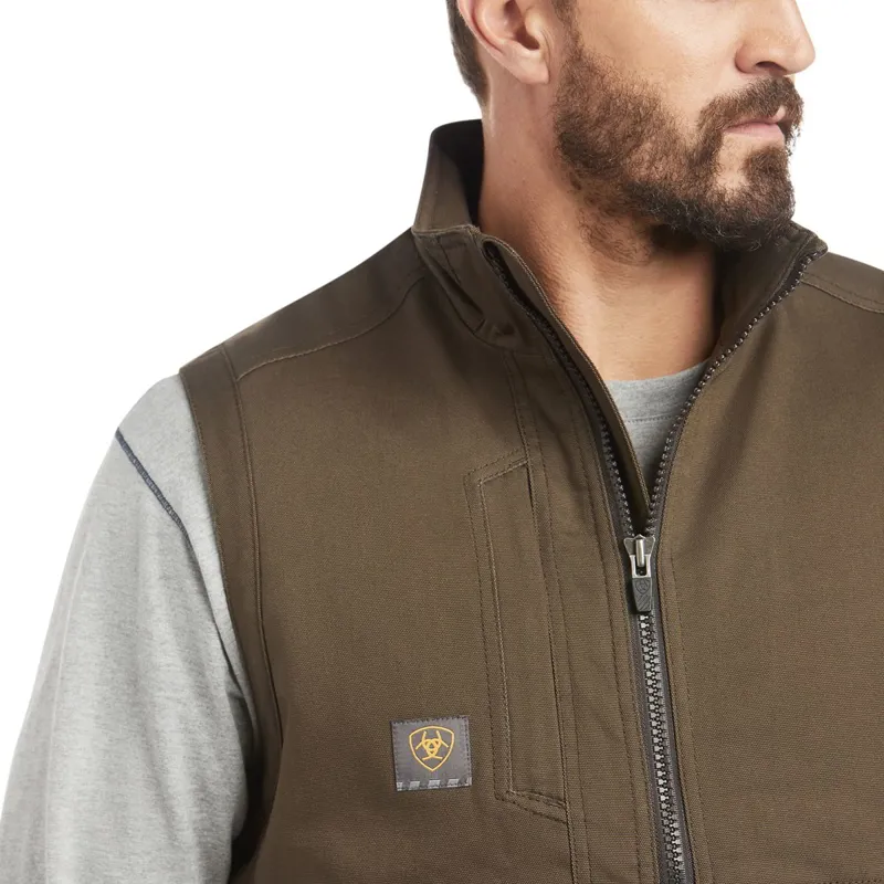 Ariat Rebar DuraCanvas Mens Vest - Wren-4