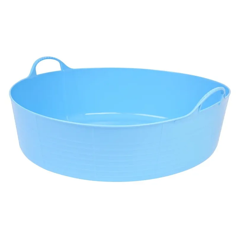 Red Gorilla Tubtrug Flexible Large Shallow 35L Bucket - Sky Blue