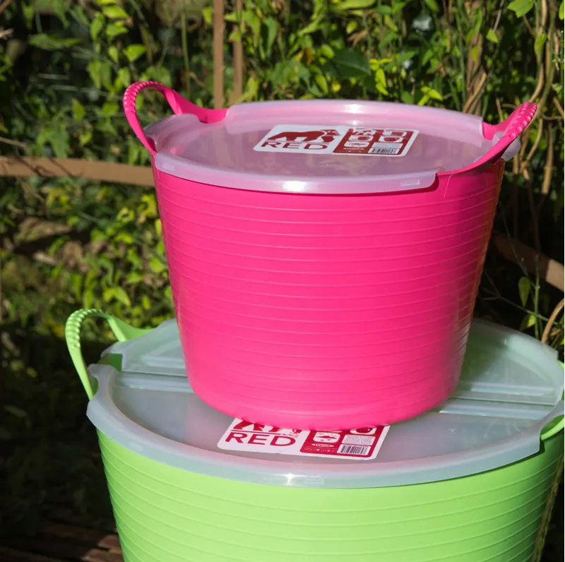 Red Gorilla Bucket Tubtop Lid - Clear-1