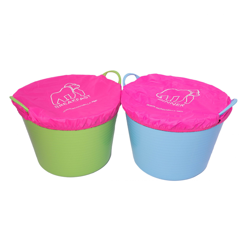 Red Gorilla Morning/Evening Feed Tub Covers - Pink-1