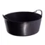 Red Gorilla Small Shallow 15l Recycled Gorilla Tub in Black