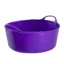 Red Gorilla Tubtrug Flexible Small Shallow 15L Bucket - Purple