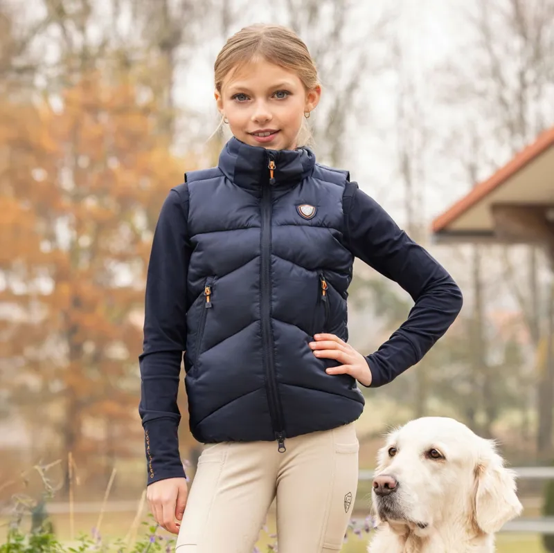 Covalliero Junior Padded Vest - Dark Navy