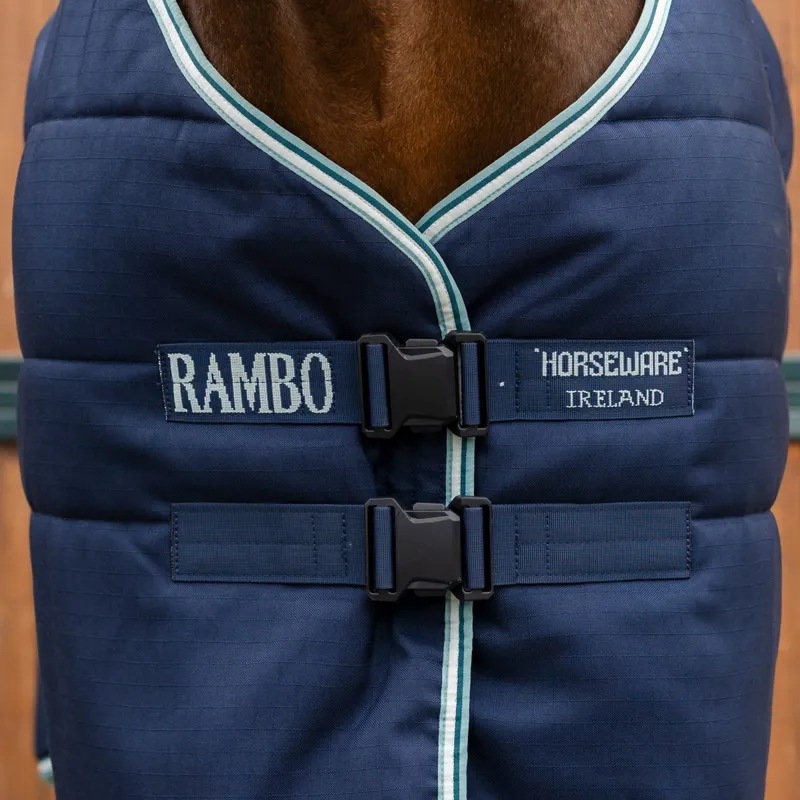 Rambo 200g Stable Blanket with Magnetic Closures - Navy/Witney Dynasty-1