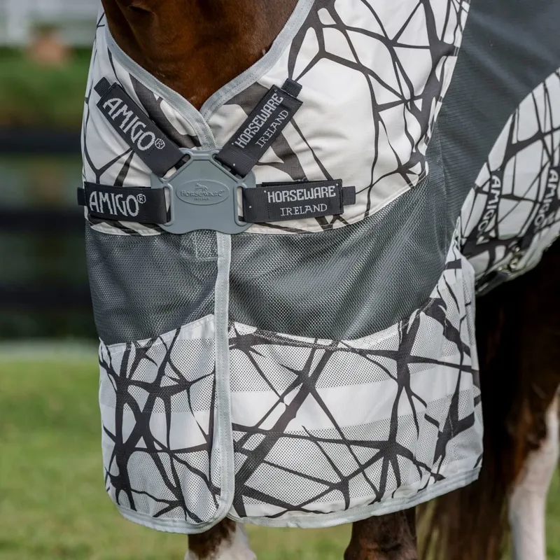 Amigo 3-In-1 Camofly Plus Detach-A-Neck Waterproof Fly Sheet - Grey-4