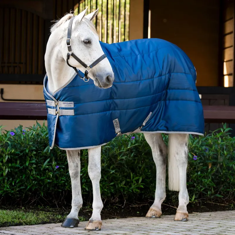 Amigo Ripstop Insulator 50g Standard Neck Stable Blanket - Navy/Titanium/Grey