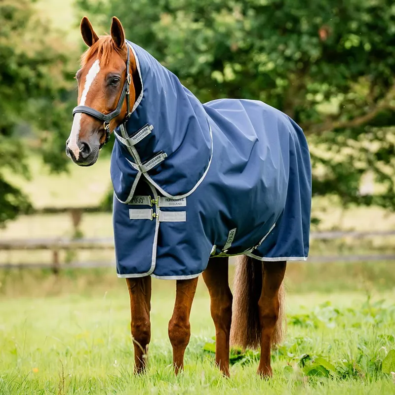 Amigo Ripstop 900D Plus 100g Turnout Blanket - Navy/Titanium Grey
