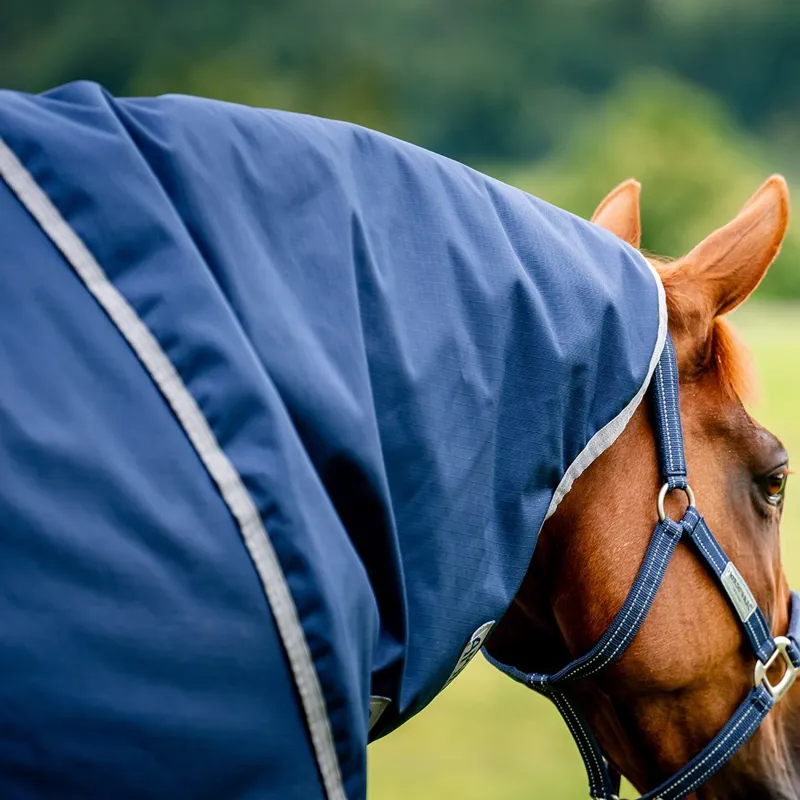 Amigo Ripstop 900D Plus 100g Turnout Blanket - Navy/Titanium Grey-1