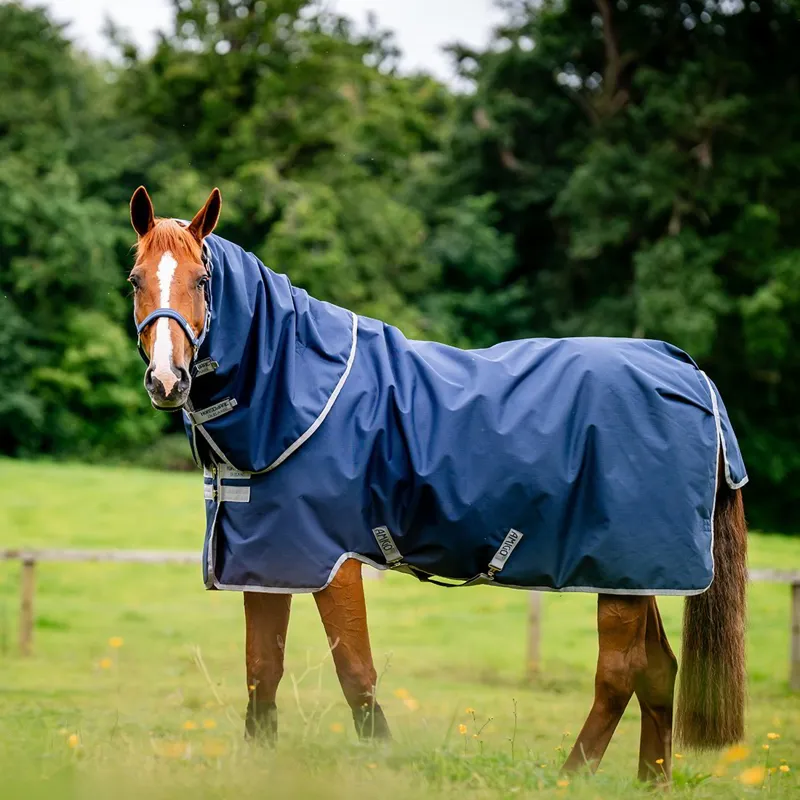 Amigo Ripstop 900D Plus 100g Turnout Blanket - Navy/Titanium Grey-3