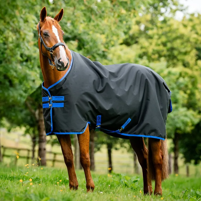 Amigo Ripstop 900D Standard Neck 50g Turnout Blanket - Black/Blue