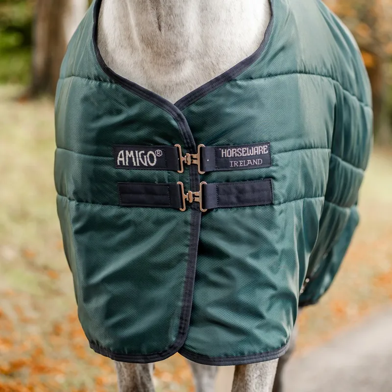 Amigo Ripstop Insulator 50g Standard Neck Stable Blanket - Dynasty Green-1
