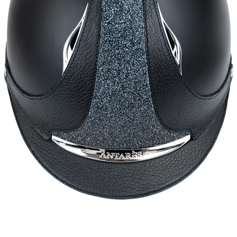 Antares Galaxy Crystal Fabric Riding Helmet - Black/Black-1
