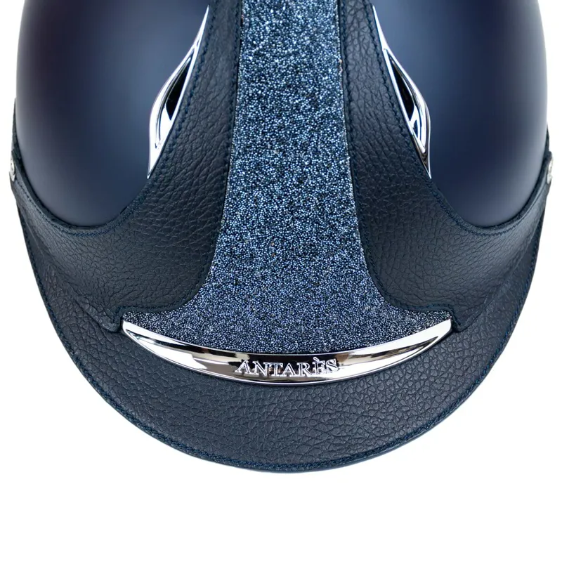 Antares Galaxy Crystal Fabric Riding Helmet - Navy/Navy-2