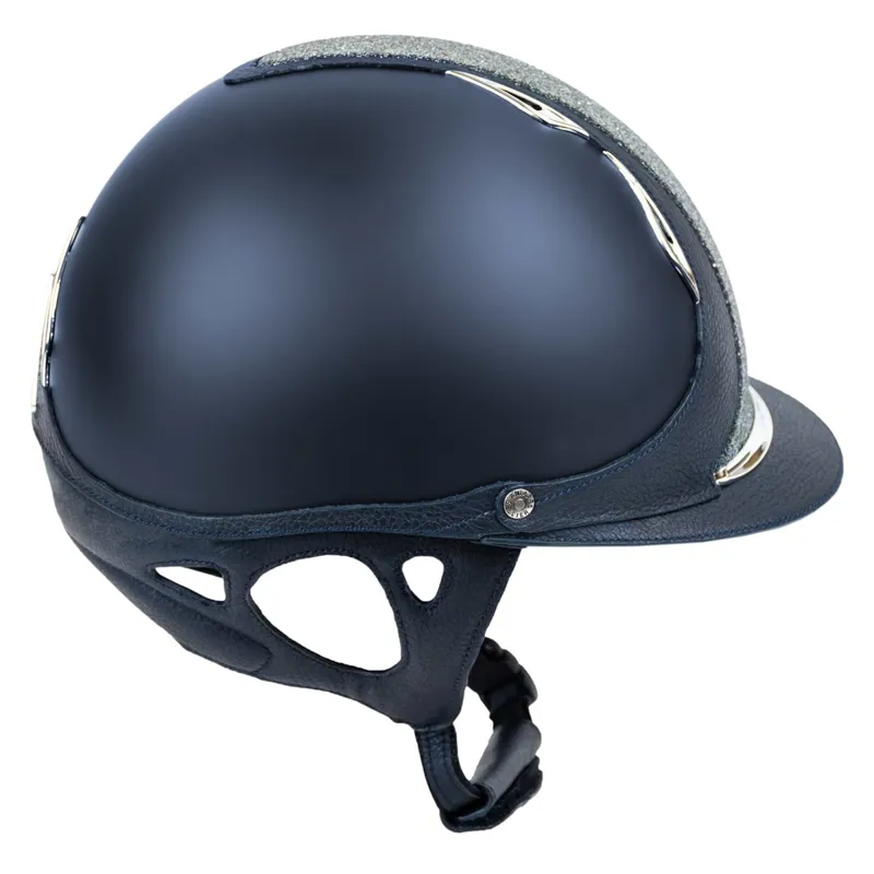 Antares Galaxy Crystal Fabric Riding Helmet - Navy/Navy-1