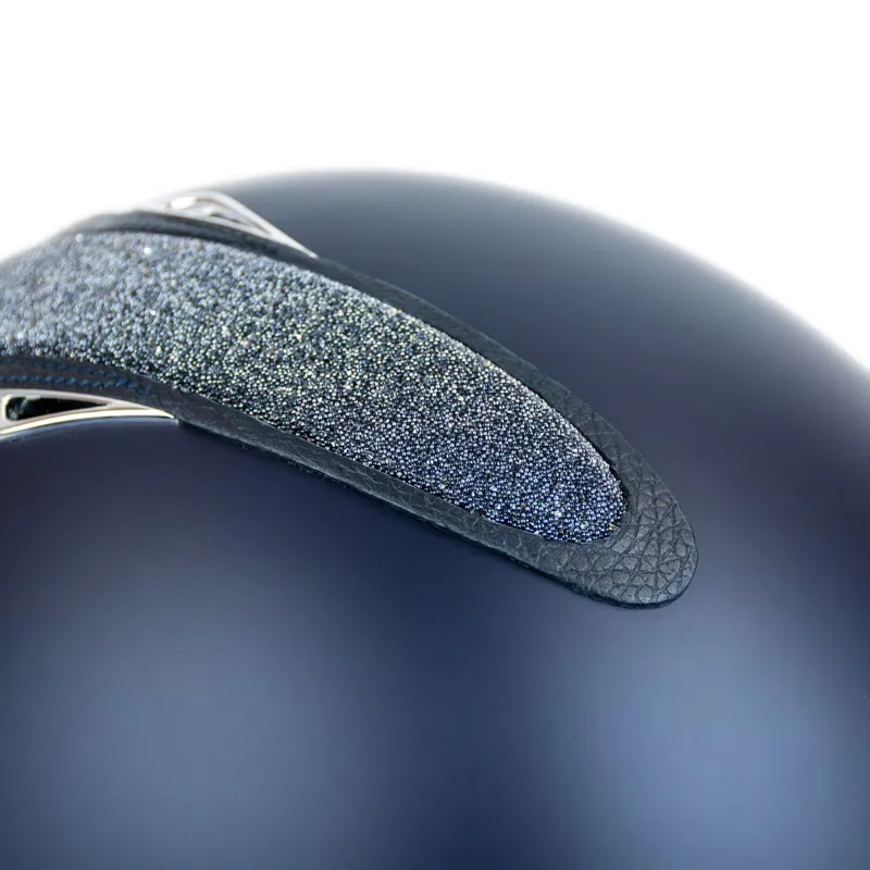 Antares Galaxy Crystal Fabric Riding Helmet - Navy/Navy-4