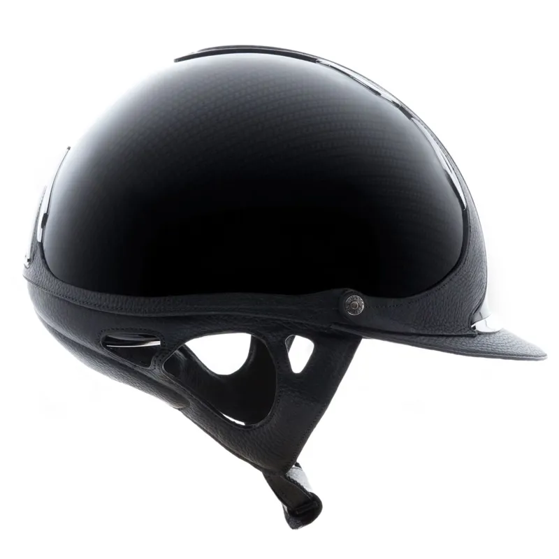 Antares Premium Glossy Riding Helmet - Carbon-1