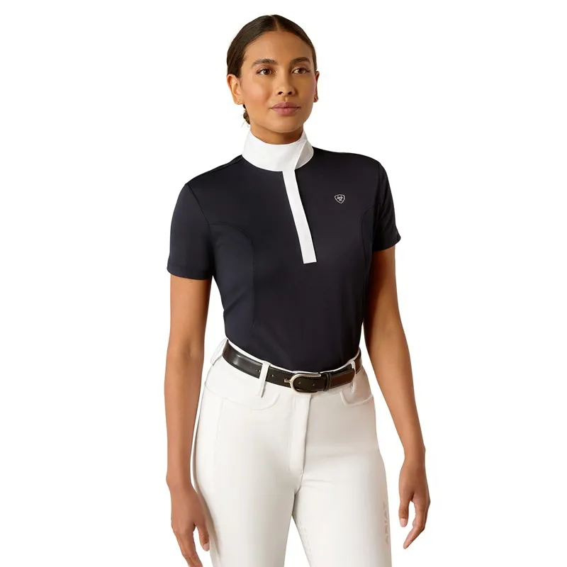 Ariat Aptos Short Sleeve Womens Show Shirt - Show Navy