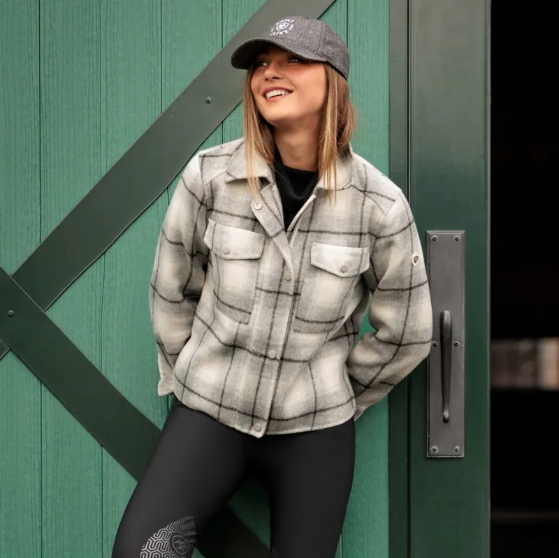 Ariat Warrington Women's Wool-Blend Jacket - Grey Plaid