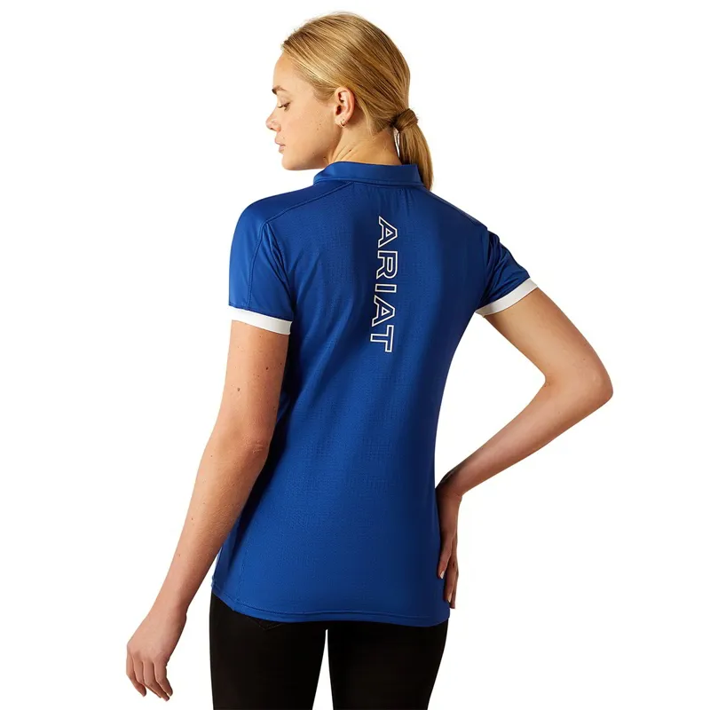 Ariat Bandera 1/4 Zip Women's Polo Shirt - Sodalite Blue-1