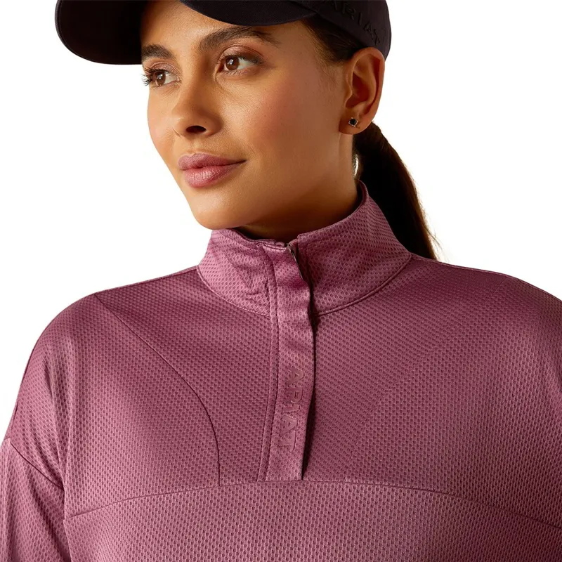 Ariat Breathe Half Zip Women's Sweatshirt - Tulipwood-5