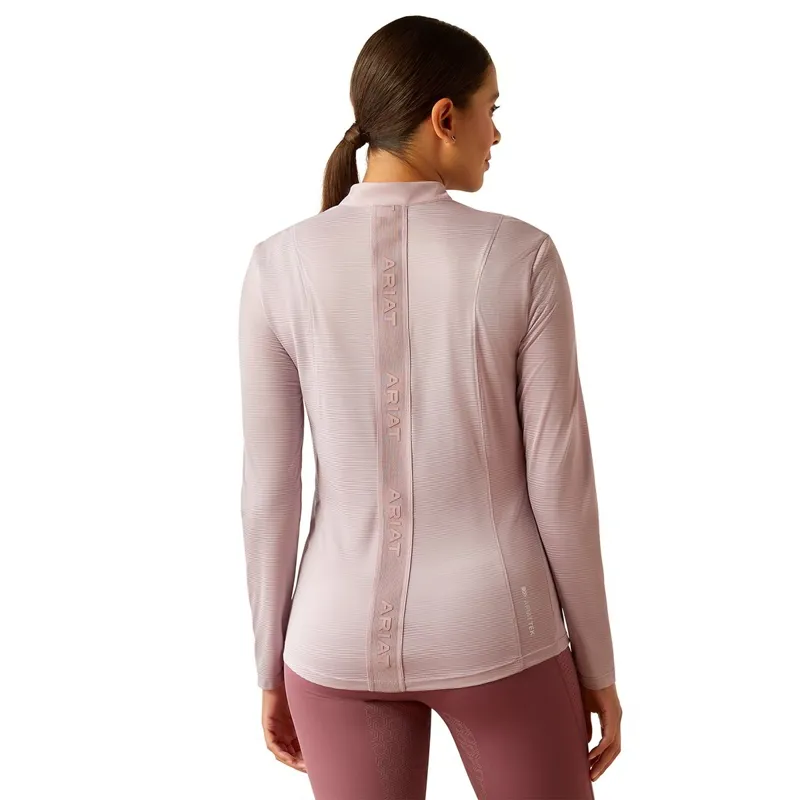 Ariat Breathe Quarter Zip Women's Base Layer - Sea Fog-1