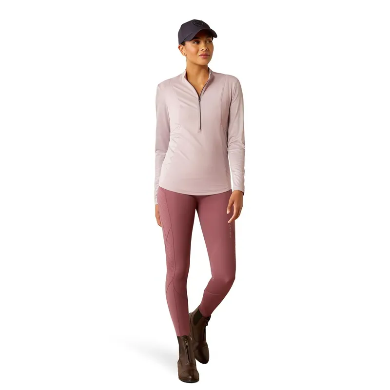 Ariat Breathe Quarter Zip Women's Base Layer - Sea Fog-3