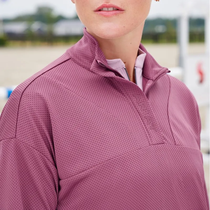 Ariat Breathe Half Zip Women's Sweatshirt - Tulipwood-8