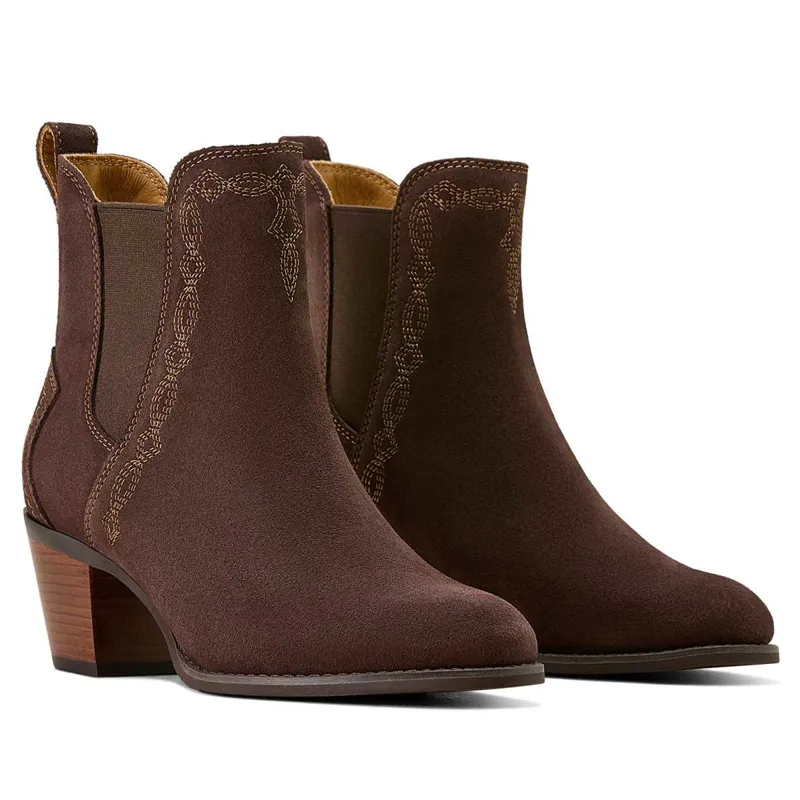 Ariat Demi Women's Ankle Boots - Chocolate Suede-2