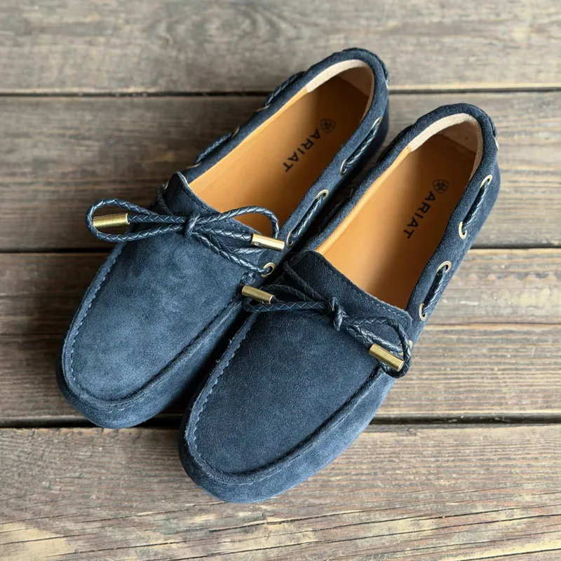 Ariat Margot Women's Driving Moccasins - Navy Suede-5