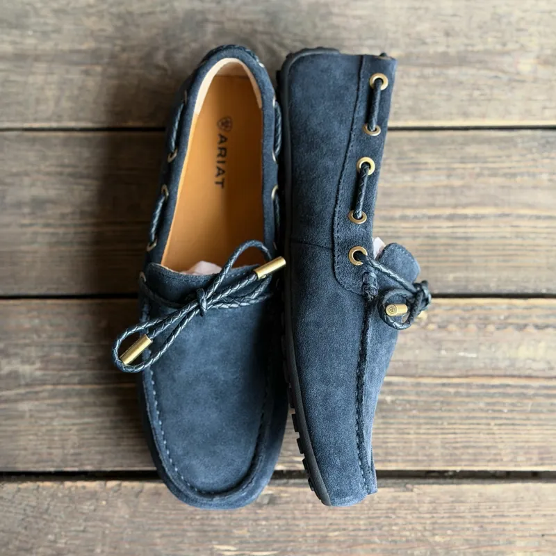 Ariat Margot Women's Driving Moccasins - Navy Suede-6