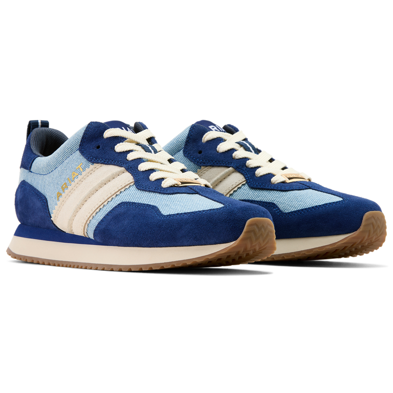 Ariat Ranch Runner Womens Sneakers - Light Denim-1
