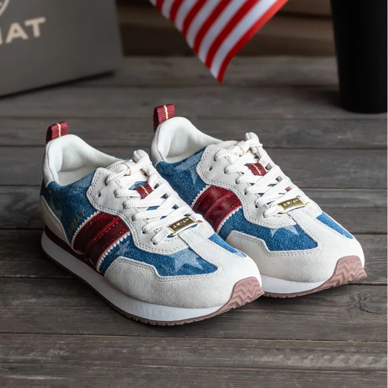 Ariat Ranch Runner Womens Sneakers - Patriotic-8