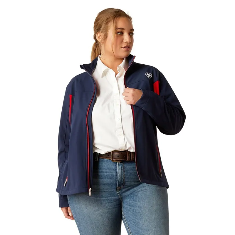 Ariat New Team Softshell Women's Jacket - Navy-1