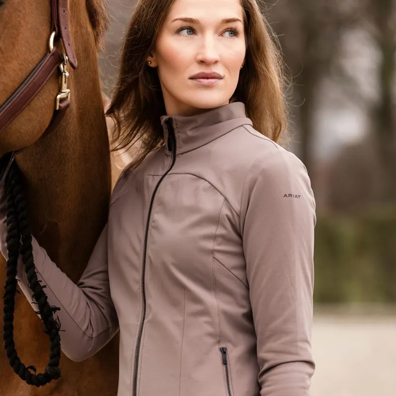 Ariat SolVeil Women's Full Zip Sweatshirt - Iron-2