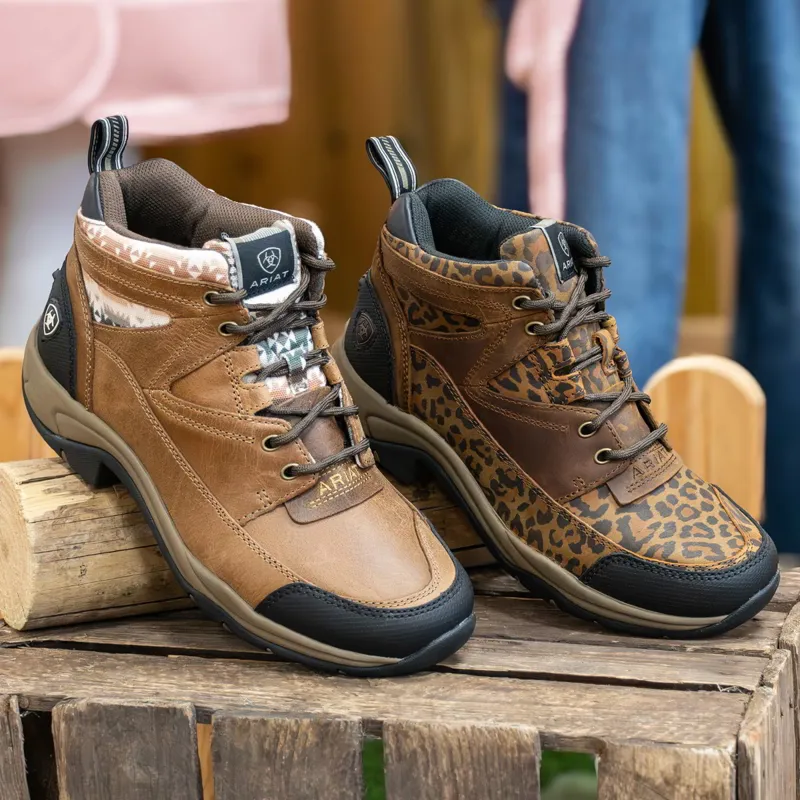 Ariat Terrain Waterproof Women's Boots - Washed Leopard-7