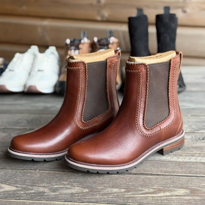 Ariat Wexford Whipstitch Womens Chelsea Boots - Deep Cognac-7
