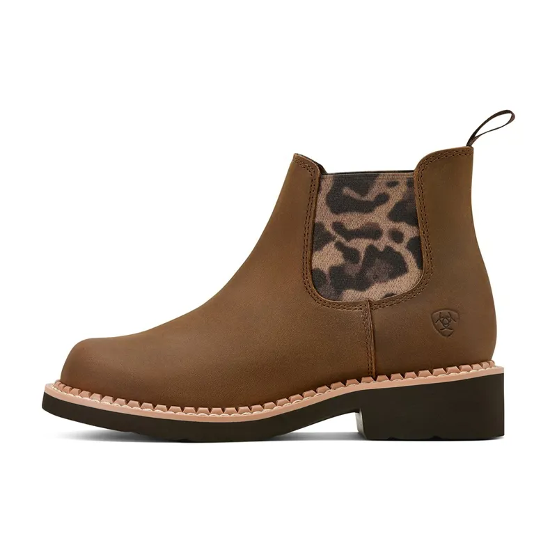 Ariat Youth Fatbaby Chelsea Junior Western Boot - Distressed Brown-4