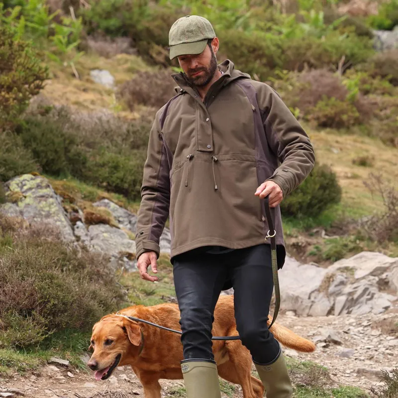 Aubrion Heritage Unisex Quarter Zip Waterproof Jacket - Dark Olive-3