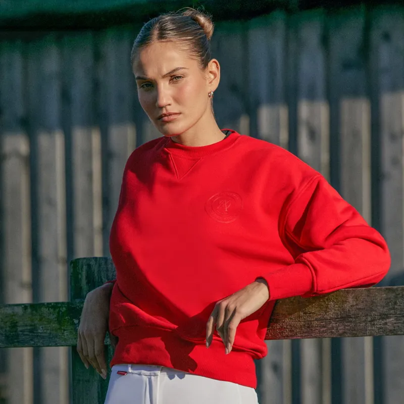 Aztec Diamond Sporting Goods Women's Crew Neck Sweater - Crimson