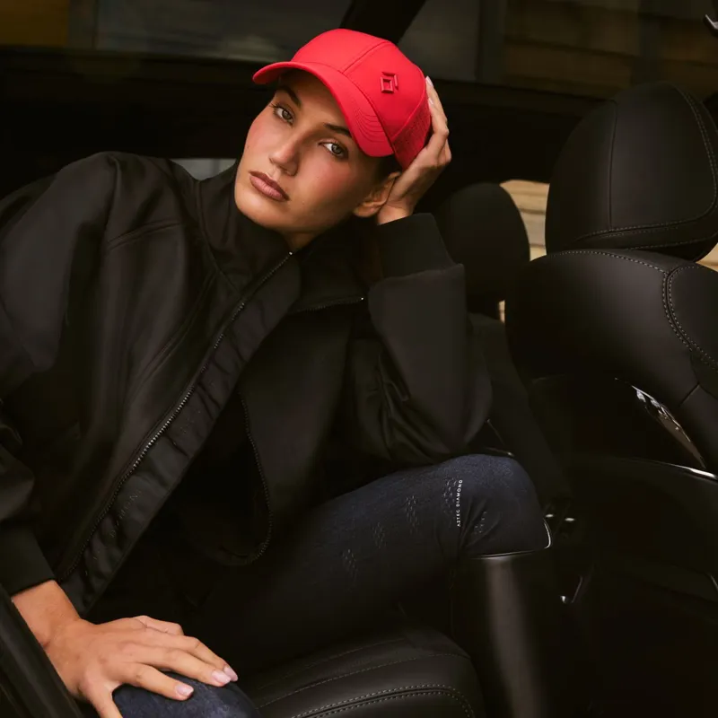 Aztec Diamond Laser Ventilated Cap - Crimson-2