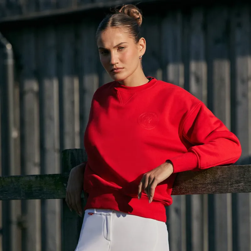 Aztec Diamond Sporting Goods Women's Crew Neck Sweater - Crimson