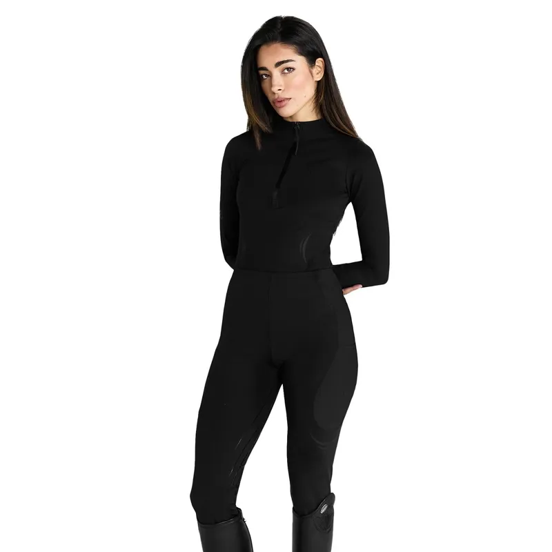 Aztec Diamond Define Full Grip Women's Riding Leggings - Black-1