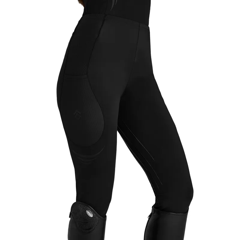Aztec Diamond Define Full Grip Women's Riding Leggings - Black