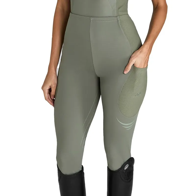 Aztec Diamond Define Full Grip Ladies Riding Leggings - Sage