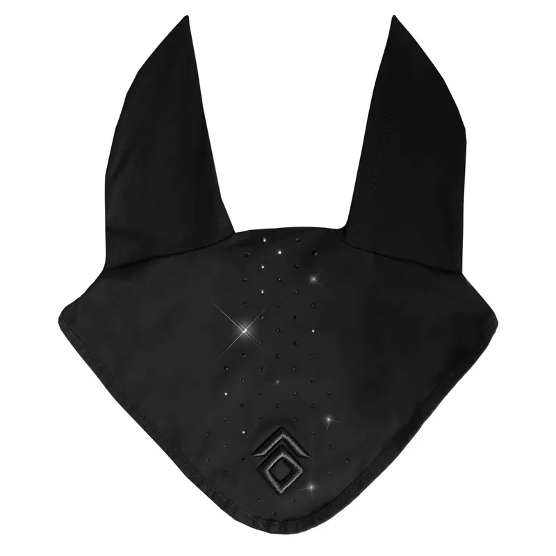 Aztec Diamond Crystal Fly Veil - Black