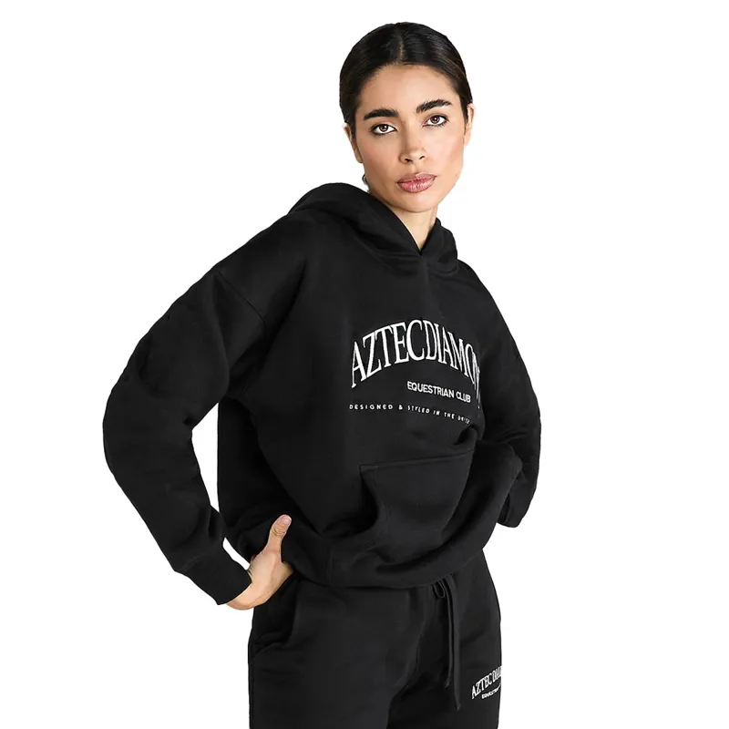 Aztec Diamond EQ Club Womens Pull On Hoodie - Black