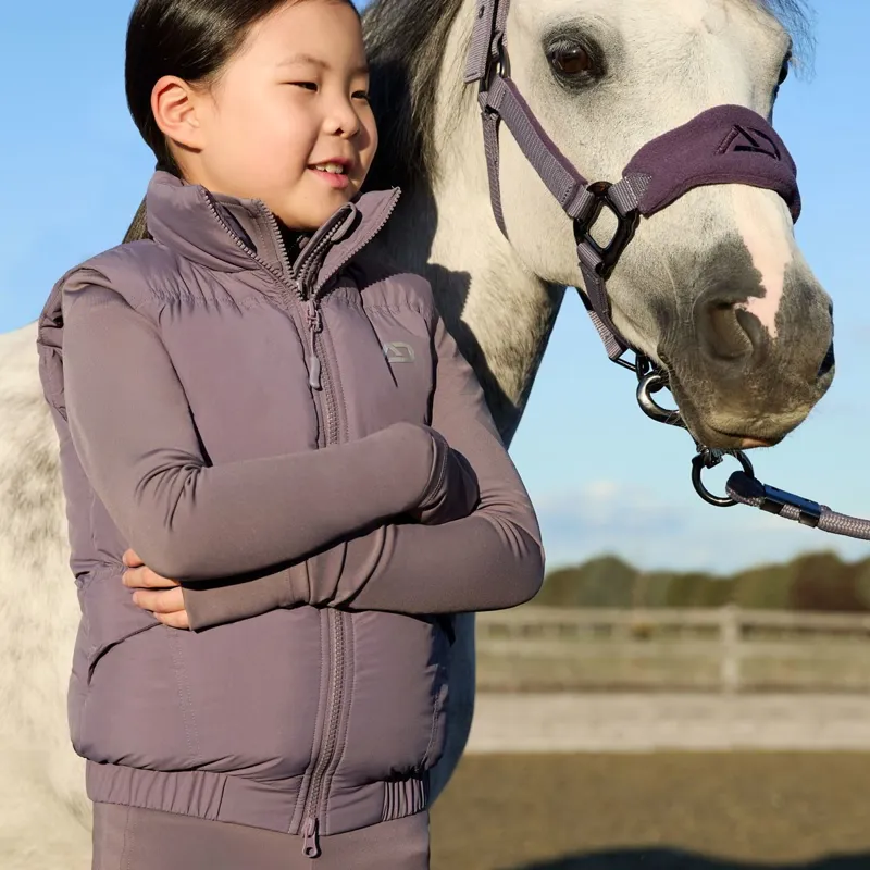 Aztec Diamond Young Rider Mid Layer Junior Vest - Amethyst-1
