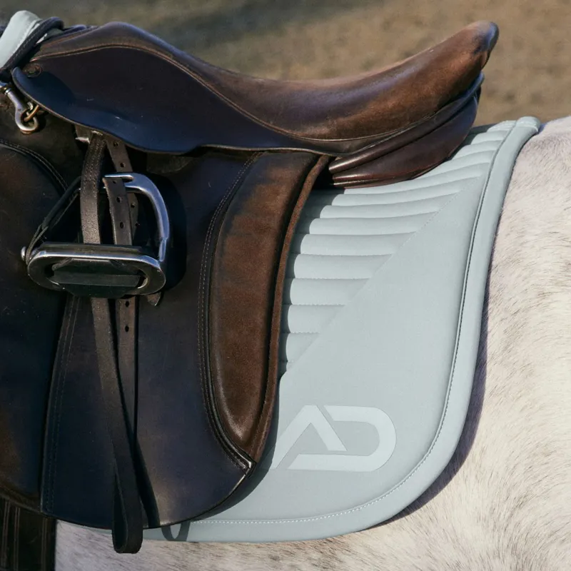 Aztec Diamond Young Rider Panel Saddle Pad - Ash Blue-1