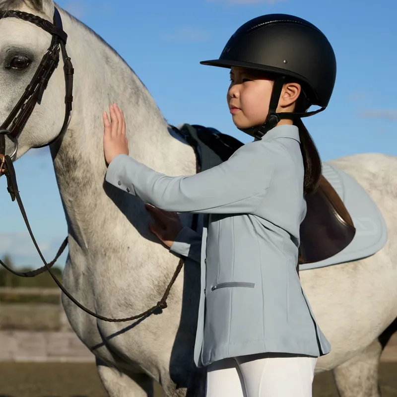 Aztec Diamond Young Rider Show Jacket - Ash Blue-2